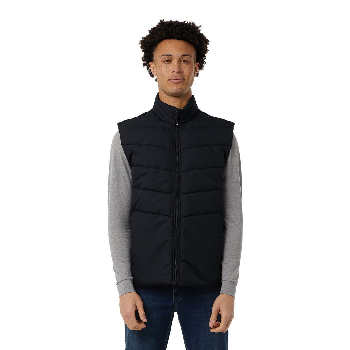 32 Degrees Mens Mixed Media Gilet - McGrocer