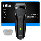 Braun Series 3 300 Electric Shaver, Razor for Men, Black
