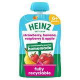 Heinz Strawberry, Banana, Raspberry & Apple Fruit Baby Food Pouch 6+ Months