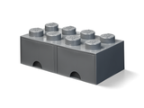 8-Stud Brick Drawer - Dark Gray