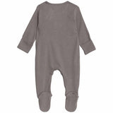 M&S Collection Girls, Cotton Striped & Plain Sleepsuits, 0-3 Months, Grey