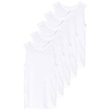 M&S Collection Unisex Cotton Vests, 9-10 Y, White
