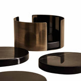 M&S Set of 4 Marble Coasters with Holder, One Size, Black Mix