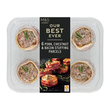M&S Our Best Ever 6 Pork Chestnut & Bacon Stuffing Parcels Frozen