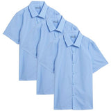 M&S Boys School Slim Fit Shirts, 9-10 Years, Blue