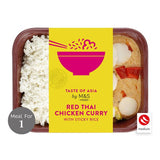 MS Red Thai Style Chicken Curry  Rice - Taste of Asia