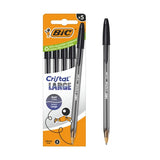 BIC Cristal Large Smooth Glide Ballpoint Pens Black