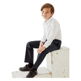 M&S Boys, Slim Leg School Trousers, 4-5 Years, Navy