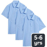 MS Boys School Slim Fit Shirts 5-6 Years Blue