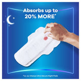 Always Infinity Sanitary Towels Pads Secure Night - Size 4
