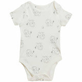 M&S 7pk Lion Bodysuits, 12-18 M, Grey Mix