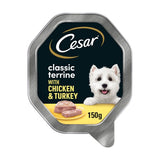 Cesar Classic Terrine Dog Food Tray Chicken  Turkey in Loaf