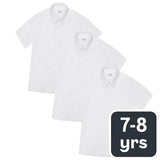 MS Girls Easy Iron School Blouses 7-8 Years White