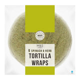 M&S 6 Spinach & Herb Tortilla Wraps