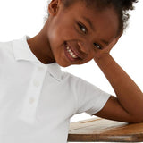 M&S Girls 2Pk Slim Fit Stayaway Polo 13-14