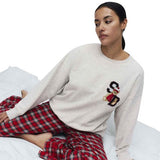 M&S Womens Spencer Bear Pyjama Set, Size 18, Grey