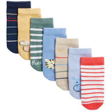 MS Boys Cotton Rich Animal Socks 0-6 Months 7 Pack