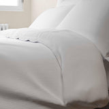 M&S Pure Cotton Waffle Bedding Set, Double (4 ft 6), White