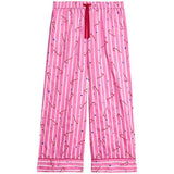 M&S Womens Striped Pyjama Set, 16, Pink