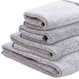 M&S Collection Pure Cotton Cosy Weave Bath Sheet, Grey Mix