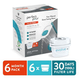 Aqua Optima Perfect Pour 2.4L Water Filter Jug 6 Month Pack