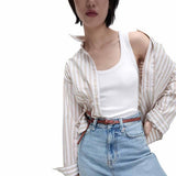 M&S Womens, Cotton Rich Ribbed Slim Fit Vest Top, size 12, Soft White