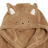 M&S Pure Cotton Towelling Hooded Robe, 0-6 Months, Camel