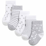 M&S Terry Stars Socks, 12-24 Months, Grey
