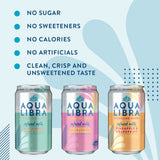 Aqua Libra Sparkling Water Infused with Raspberry & Blackcurrant Cans