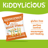 Kiddylicious Sour Cream & Chive Flavour Veggie Straws 4 x 12g (48g)