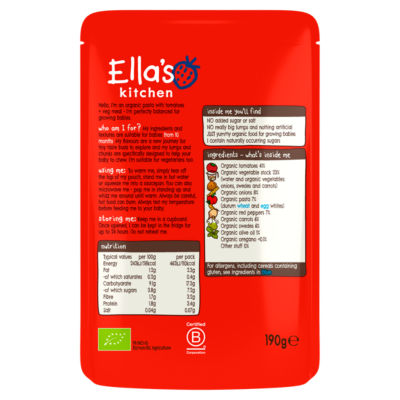 Ella's Kitchen Organic Tomato-y Pasta Baby Food Pouch 10+ Months