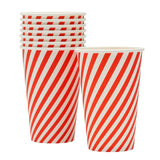 Sainsburys Home Candy Stripe Large Cups 475ml 8pk