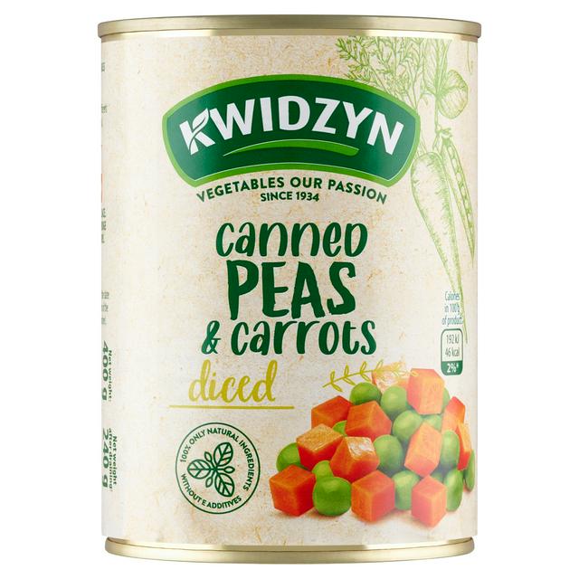 Kwidzyn Diced Canned Peas Carrots 400g