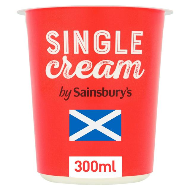 Sainsburys Scottish Single Cream 300ml