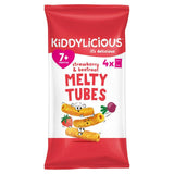 Kiddylicious Strawbery  Beetroot Melty Tubes Baby Snacks 4x10g