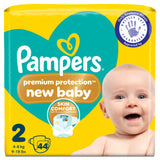 Pampers Premium Protection New Baby Size 2 44 Nappies 4kg - 8kg Essential Pack
