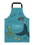100% Cotton Personalised The Snail And The Whale Adults Apron by Star Editions