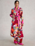 Cotton Rich Printed Dressing Gown