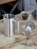 Stellar Brushed Silver 8 Cup Double-Wall Insulated Cafetiere 900ml