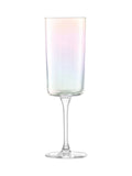LSA International Set of 2 Mother of Pearl Iridescence Champagne Flutes 210ml