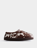 Suede Cow Print Clog Slippers
