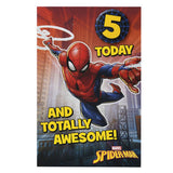Marvel Spider-Man 5th Birthday Card