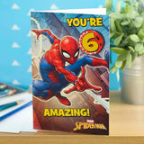 Marvel Spider-man You're 6  Birthday Card