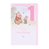 Disney Winnie the Pooh 1st Birthday Card