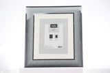 George Home Silver Ombré Glass Photo Frames 8x6inch 2 Pack