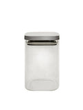 George Home Square Glass Canister With Chrome Lid 1000ml