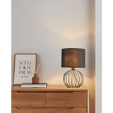 George Home Black Wire Table Lamp