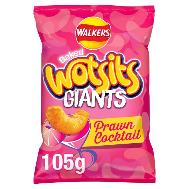 Walkers Wotsits Giants Prawn Cocktail Sharing Bag Snacks   105g - McGrocer