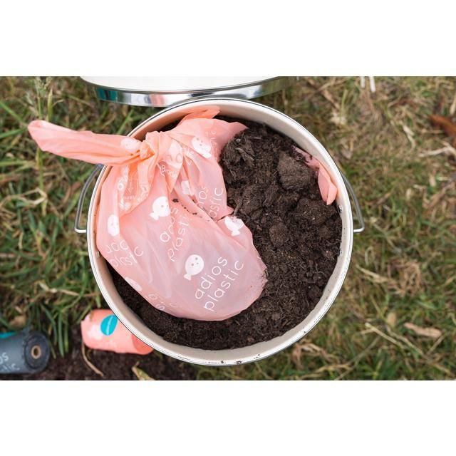 Adios Compostable & Biodegradable Dog Poo Bags - Pink    60 per pack - McGrocer