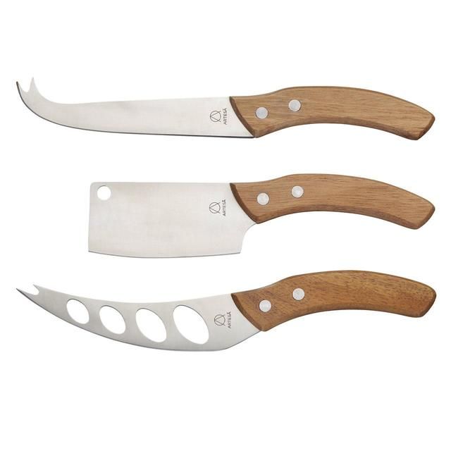 Artesa Cheese Knives with Acacia Wood Handles   3 per pack - McGrocer